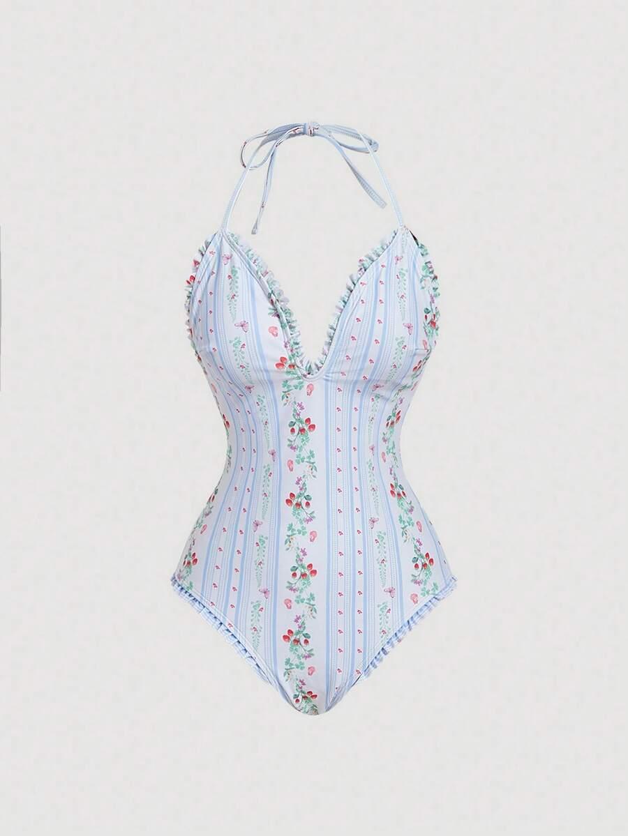 SHEIN JEDNOCZĘŚCIOWY STRÓJ KĄPIELOWY S09__XS
