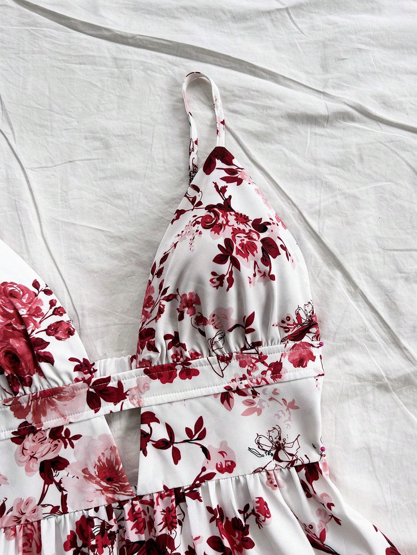SHEIN MINI SUKIENKA WZÓR KWIATY S06__S