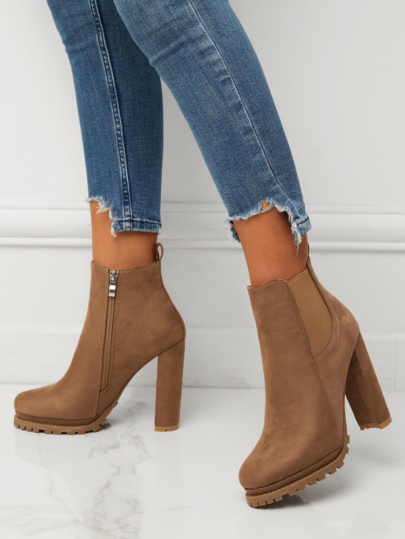 SHEIN BRĄZOWE BOTKI OBCAS W01__38,5