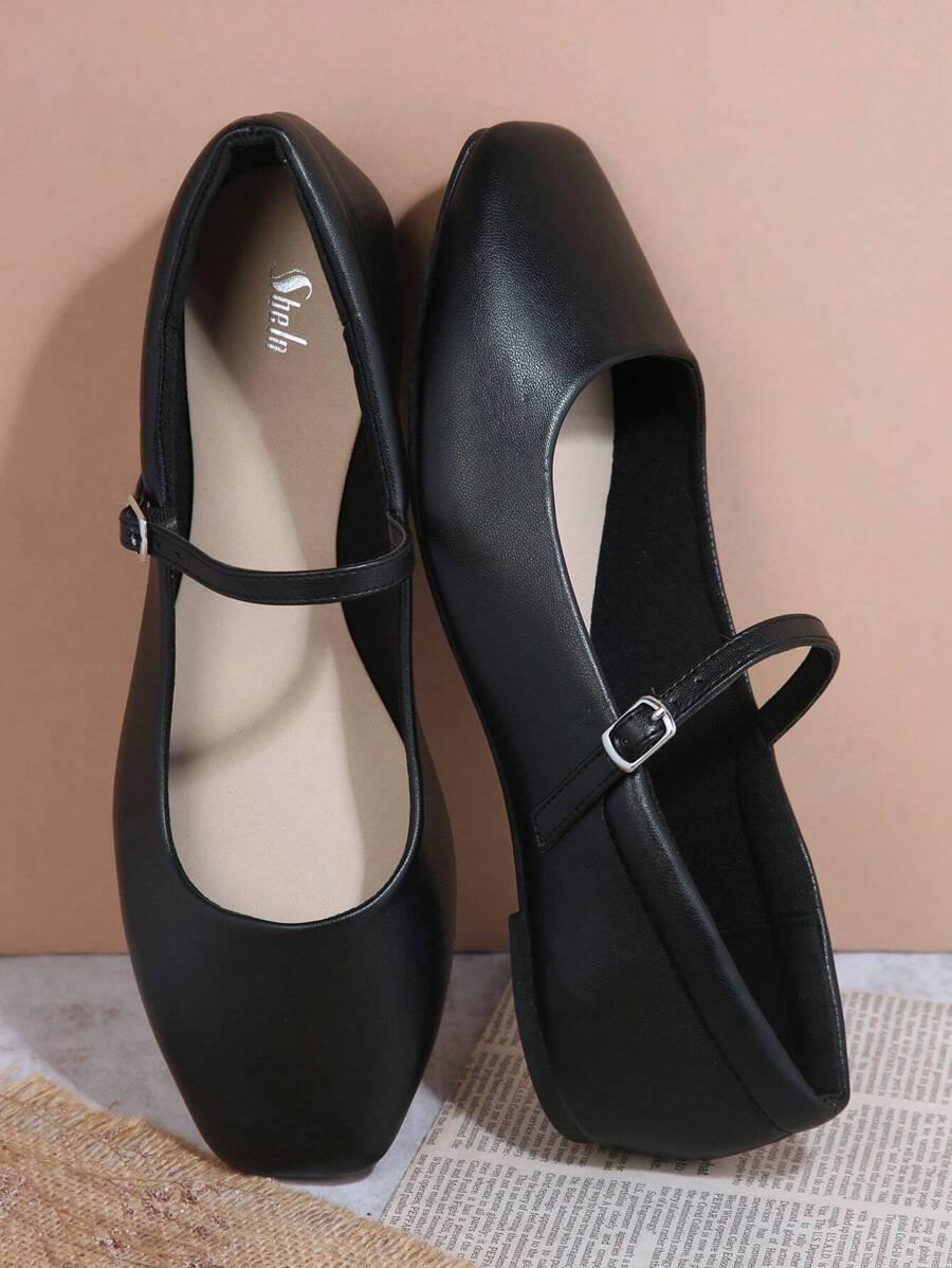 SHEIN BALERINY Z KWADRATOWYM NOSKIEM S06__38