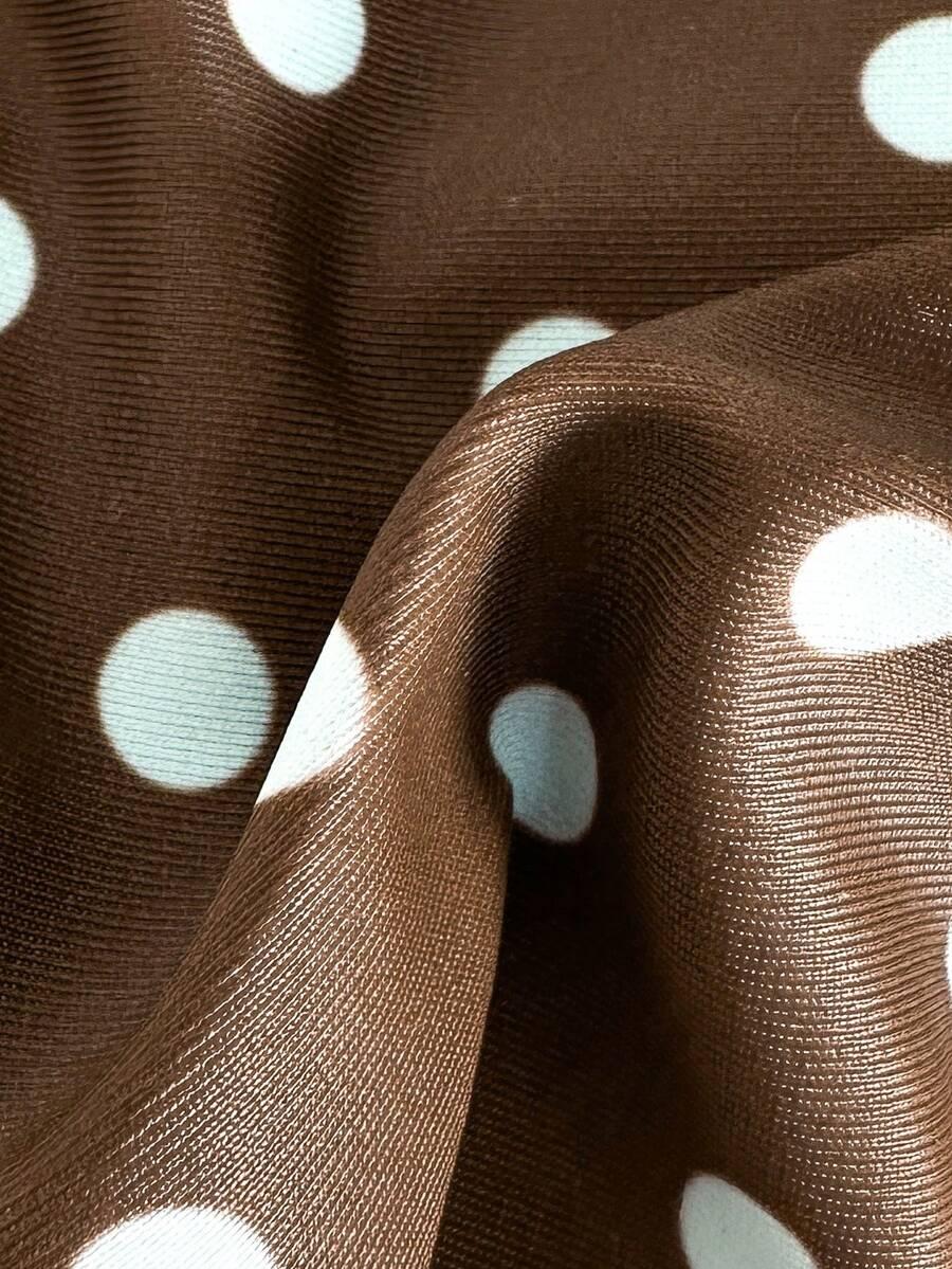 SHEIN GÓRA OD BIKINI WZÓR GROSZKI S09__S