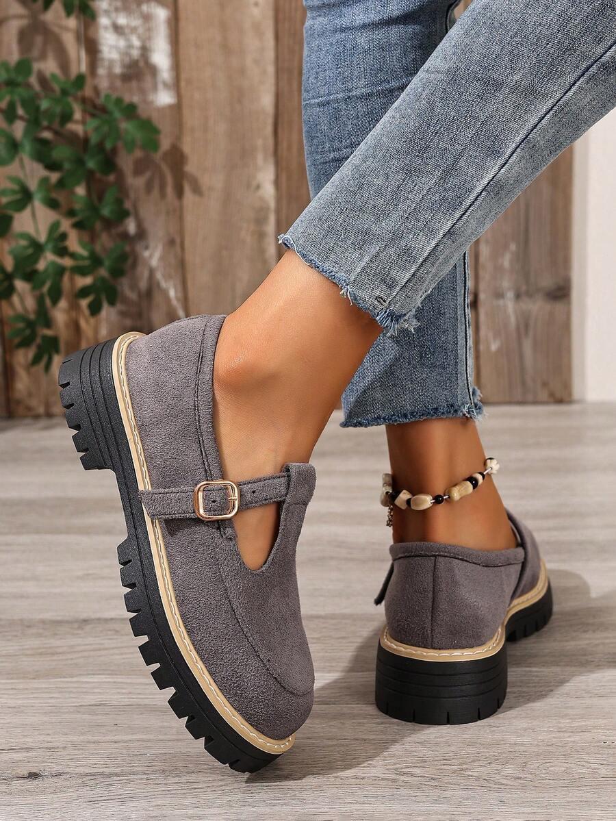 SHEIN SZARE PÓŁBUTY IMITACJA ZAMSZU S06__36,5