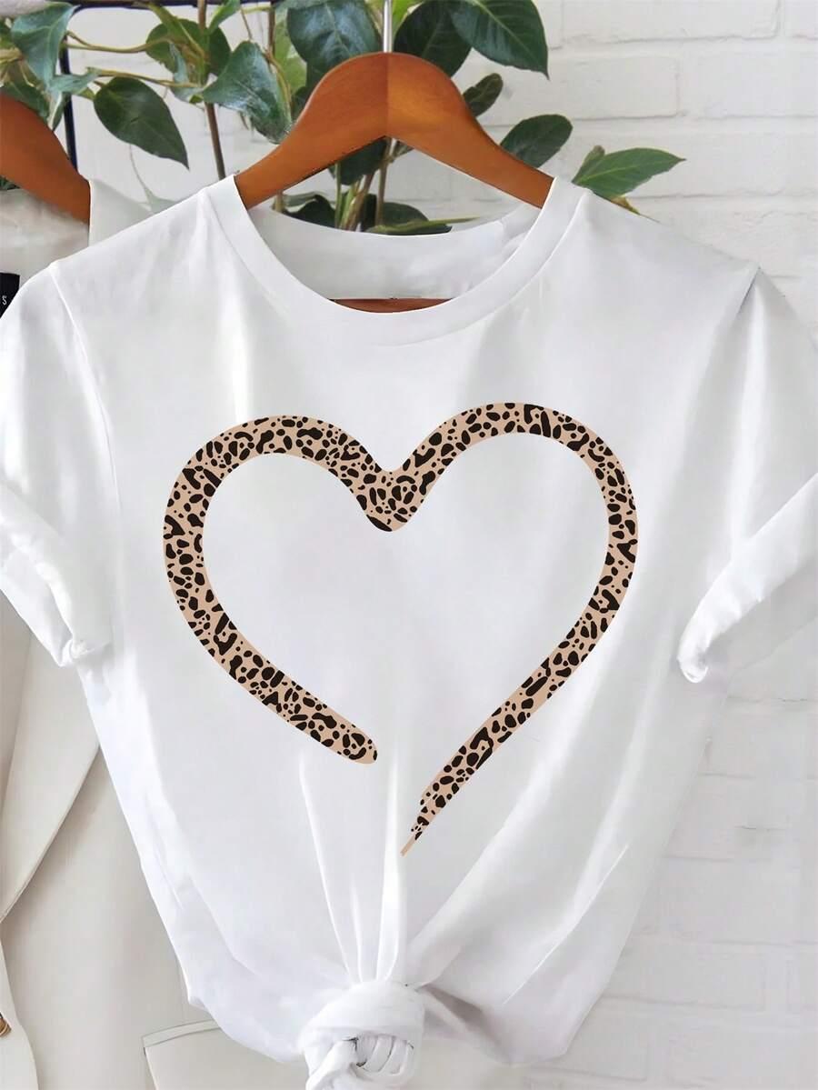 EMERY ROSE BIAŁY T-SHIRT NADRUK PK01__L