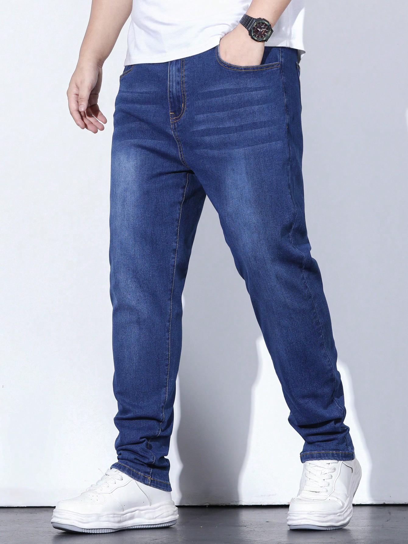 SHEIN NIEBIESKIE JEANSY KIESZENIE S06__3XL