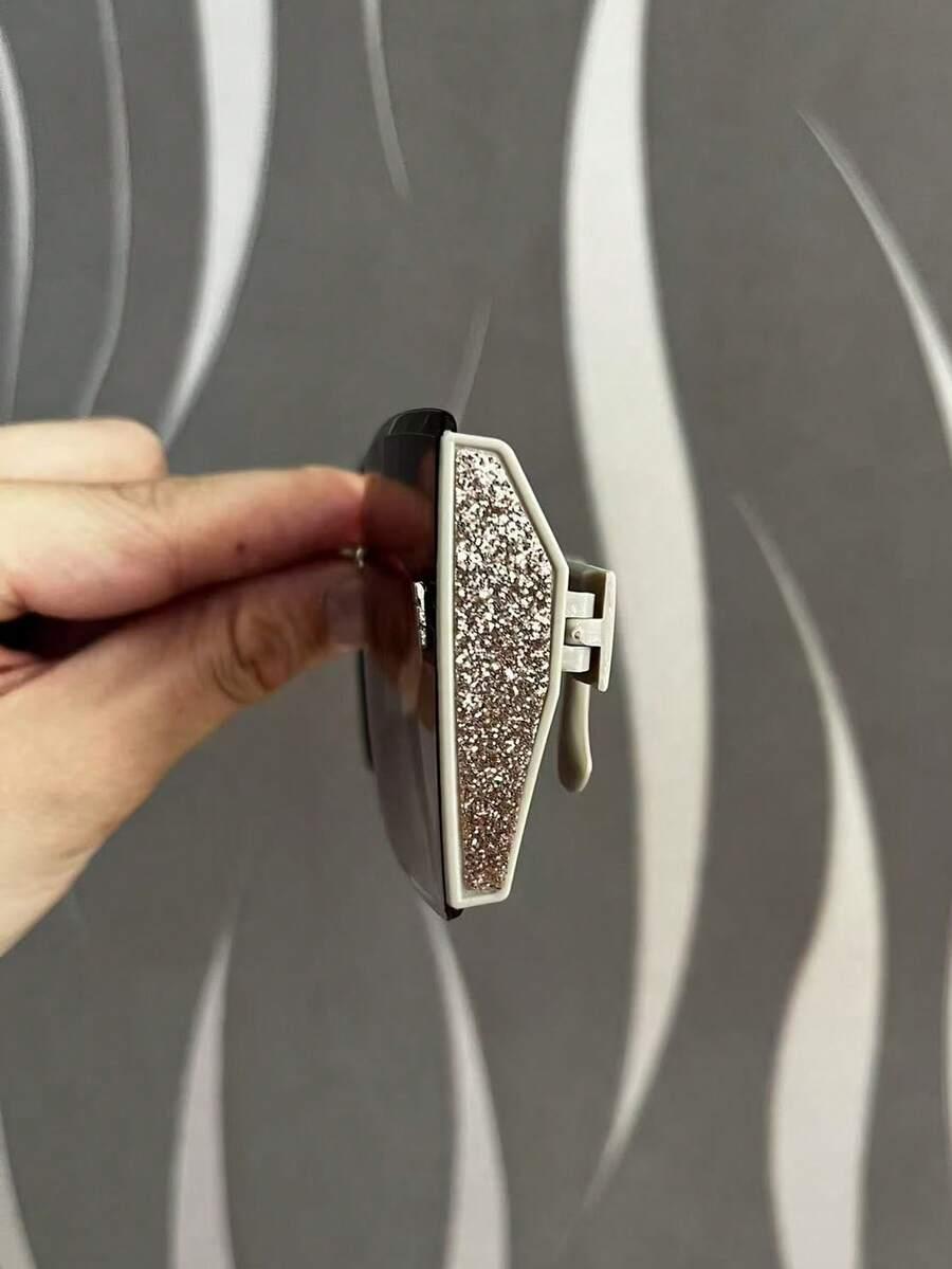 SHEIN BRĄZOWE OKULARY PRZECIWSŁONECZNE S07