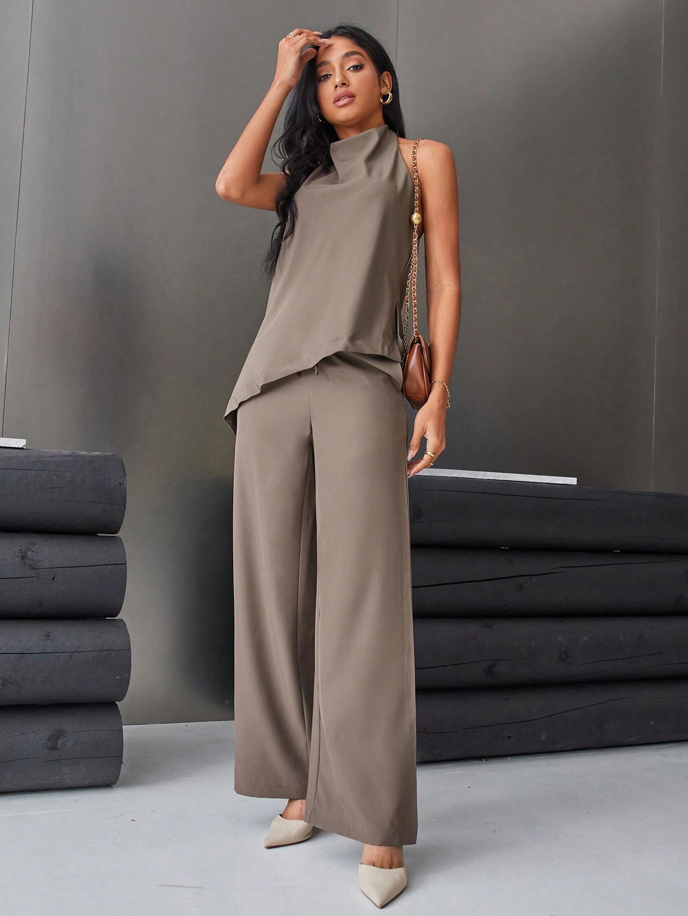 SHEIN TOP SPODNIE KOMPLET S06__S
