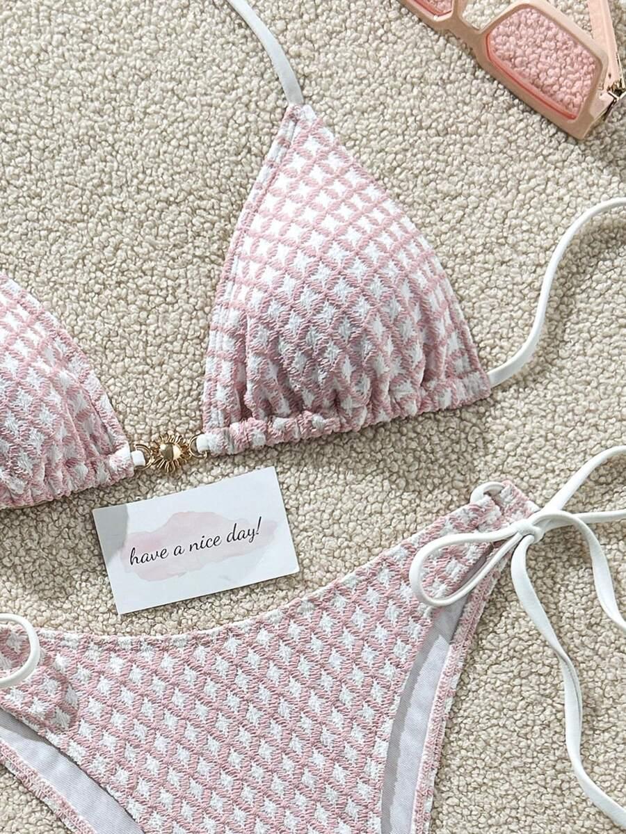 SHEIN DWUCZĘŚCIOWY STRÓJ KĄPIELOWY S09__M