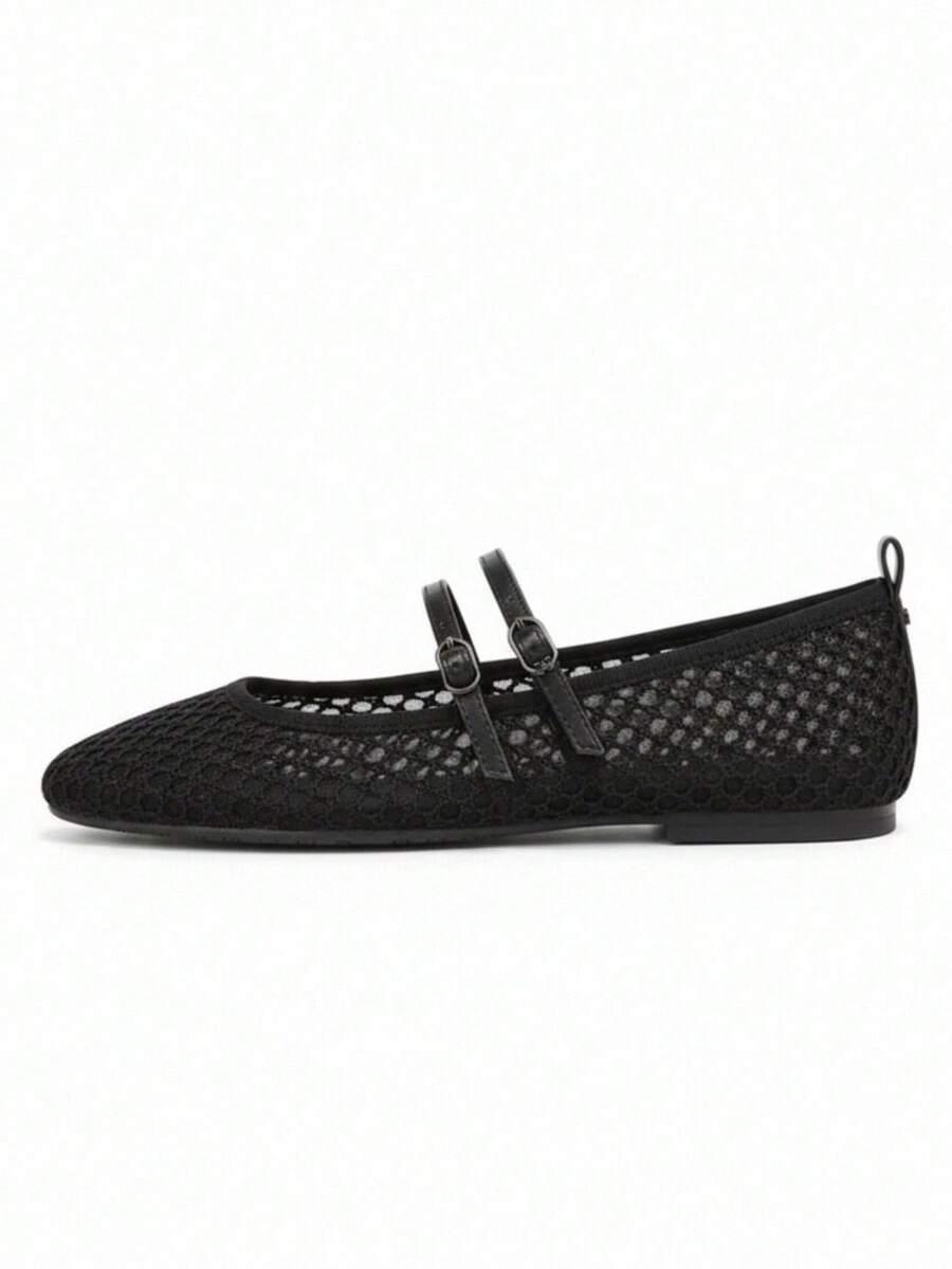 SHEIN CZARNE BALERINY ZAPIĘCIA S06__38