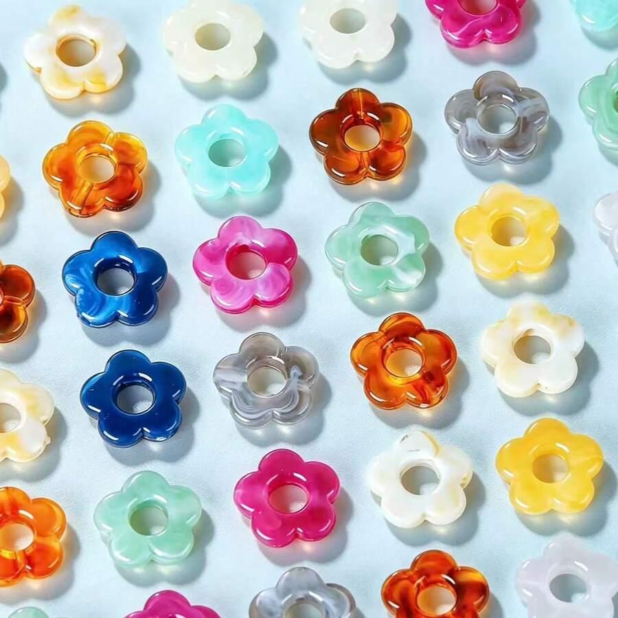 SHEIN KORALIKI KWIATY 180-PACK S07__1,5CM
