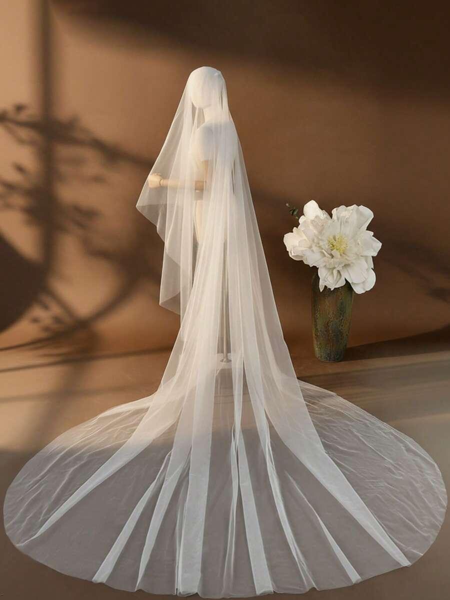 SHEIN BIAŁY WELON ŚLUBNY S07__250CM