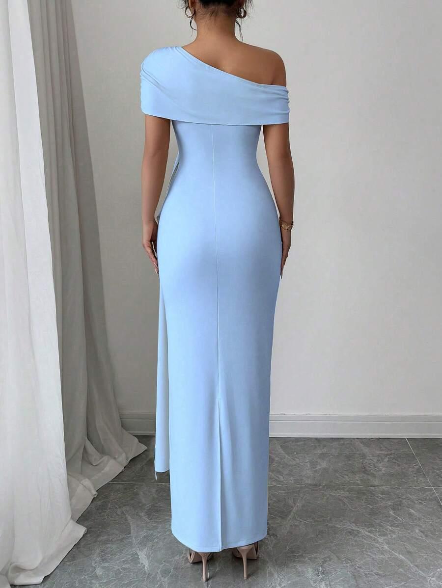 SHEIN NIEBIESKA MAXI SUKIENKA S06__S