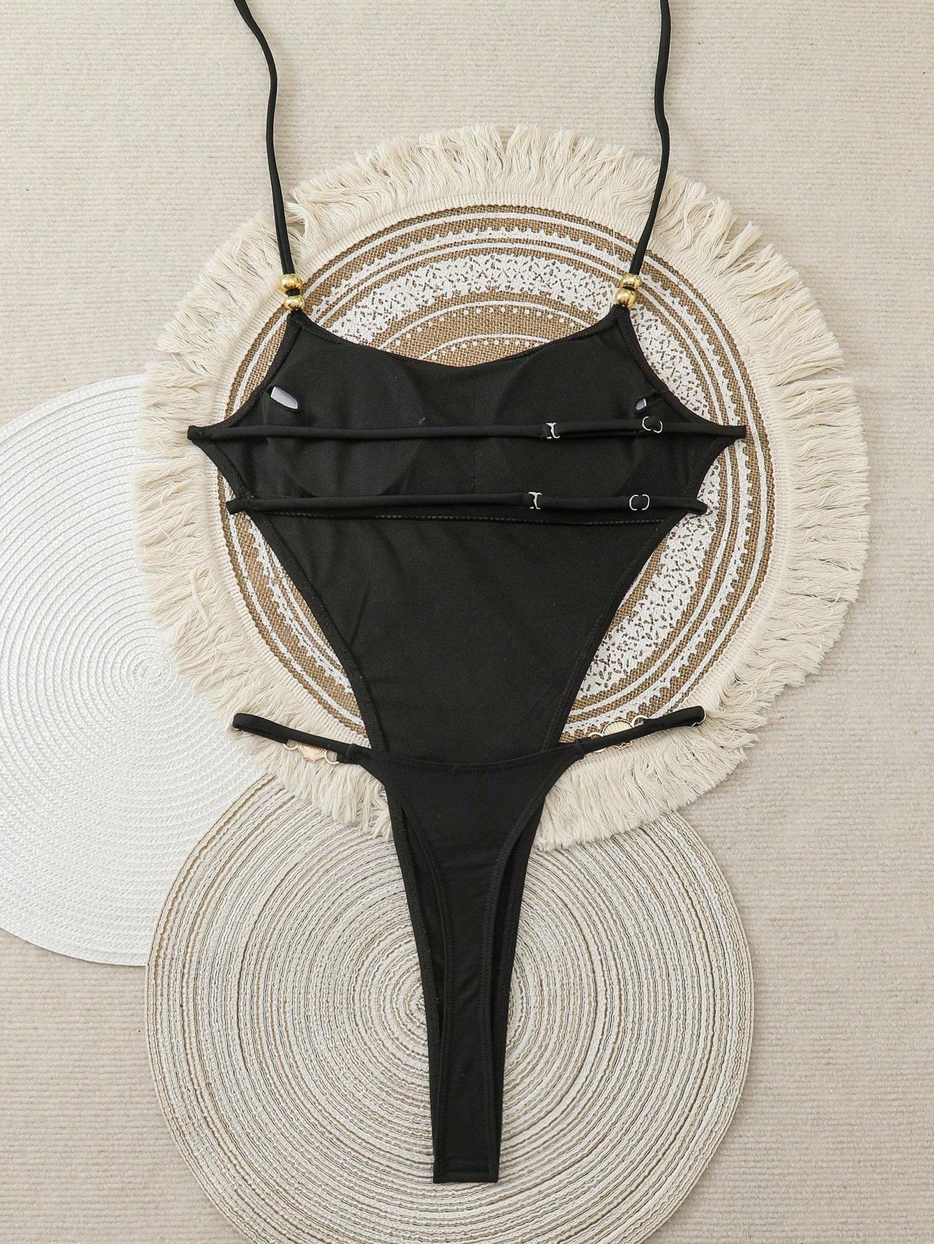 SHEIN JEDNOCZĘŚCIOWY STRÓJ KĄPIELOWY S09__S