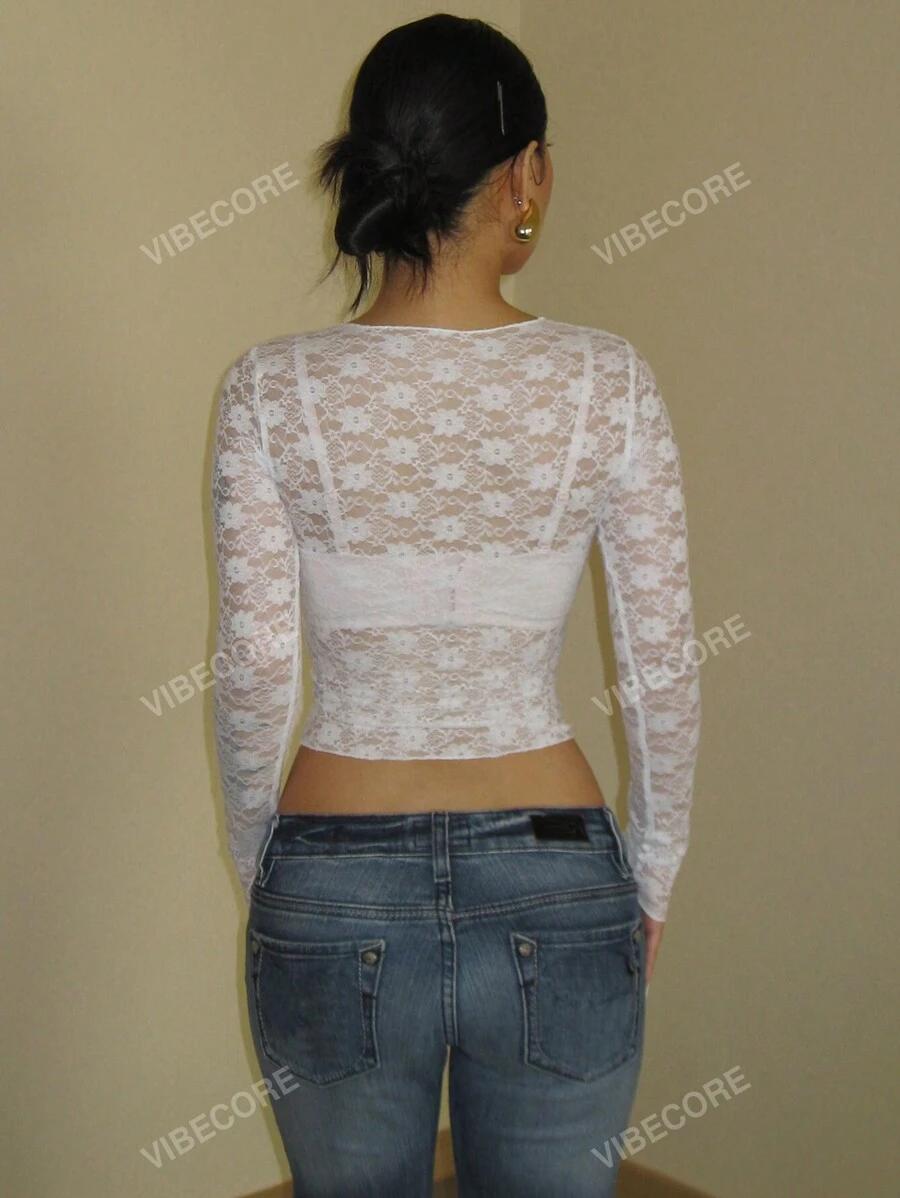 SHEIN BIAŁA KORONKOWA BLUZKA S06__XL