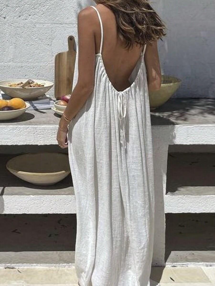 SHEIN BIAŁA MAXI SUKIENKA S06__M