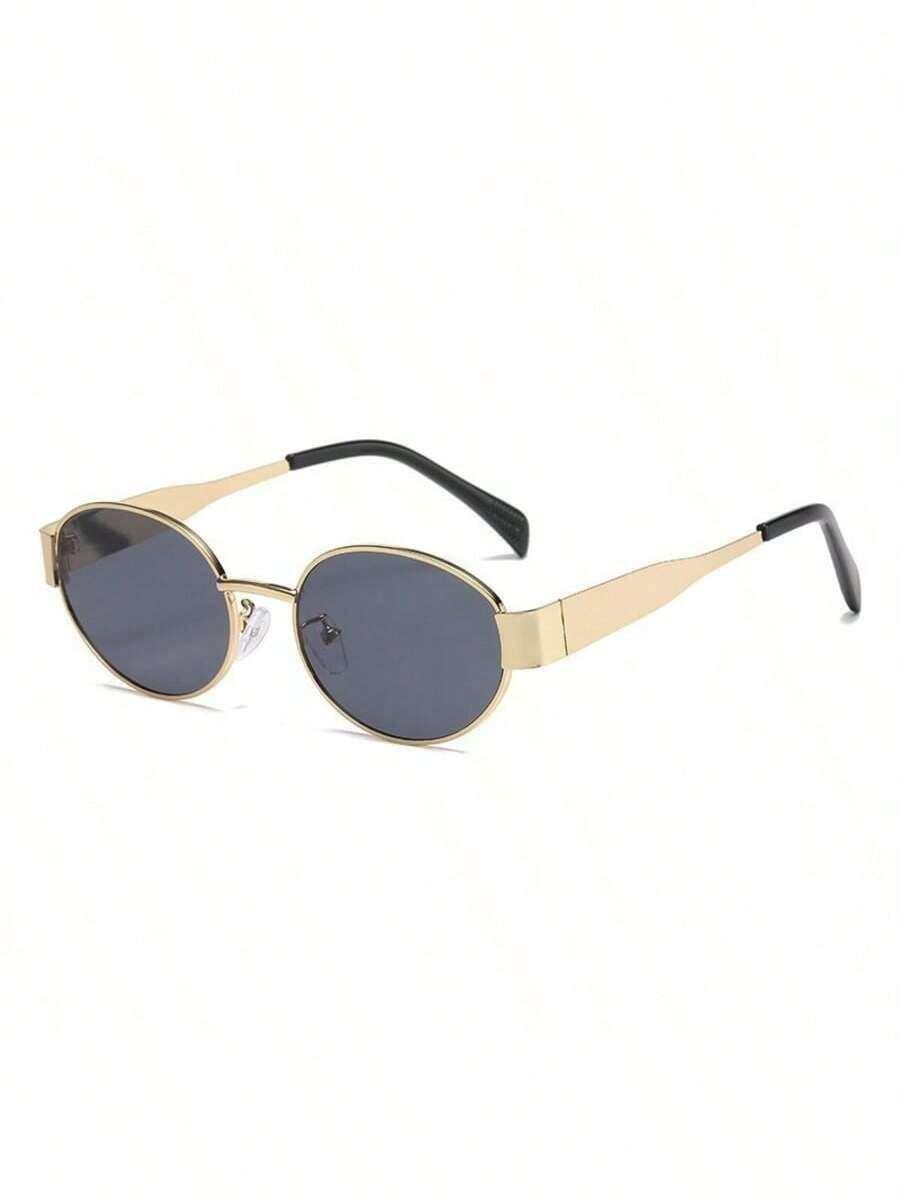 SHEIN OKULARY PRZECIWSŁONECZNE ZŁOTE OPRAWKI S07