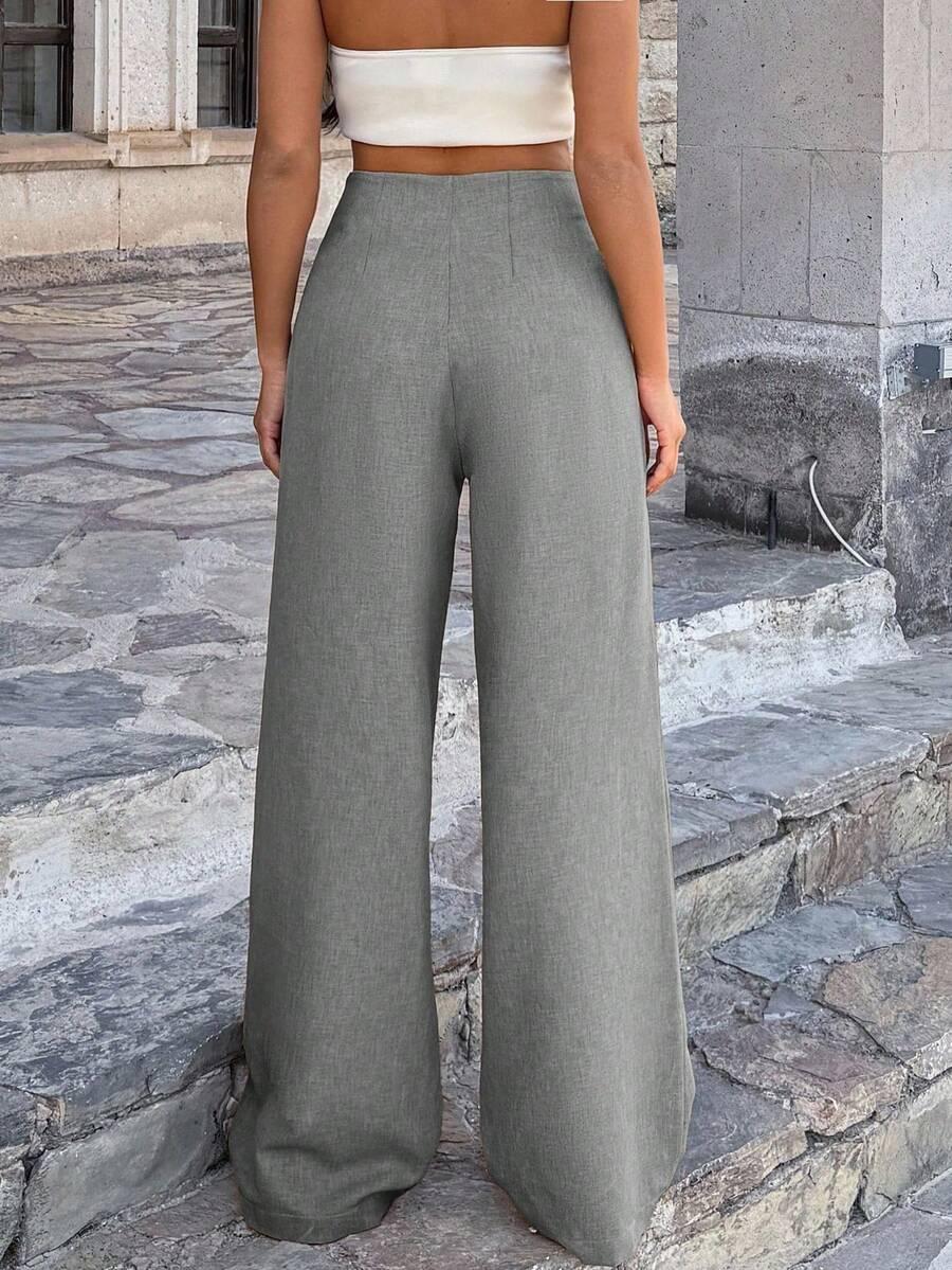 EURMUSE SZARE SPODNIE CASUAL S06__M