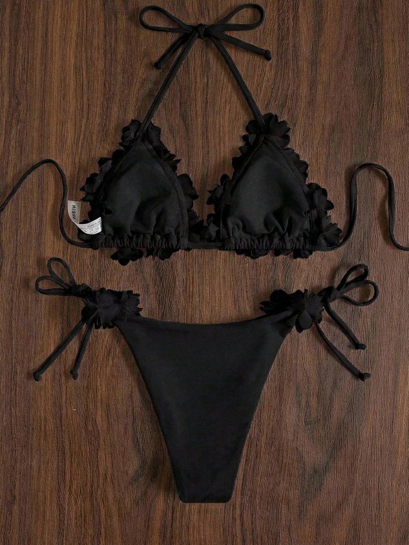 SHEIN DWUCZĘŚCIOWY STRÓJ KĄPIELOWY S06__L