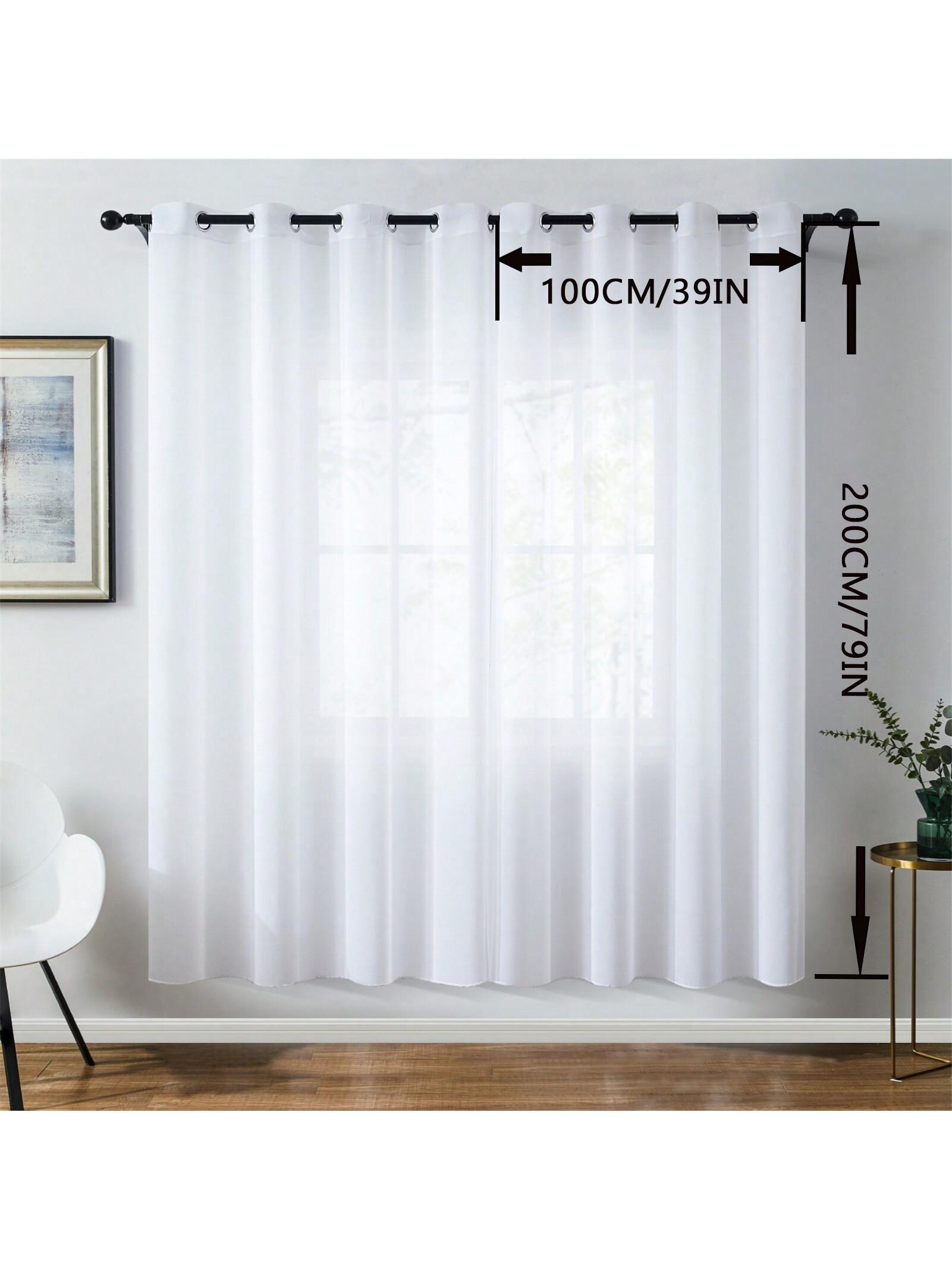 SHEIN BIAŁA GŁADKA FIRANA S07__140X260CM