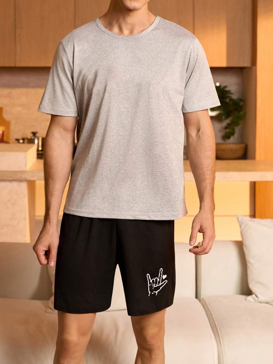 SHEIN CZARNE SPODENKI PIŻAMA S06__XL
