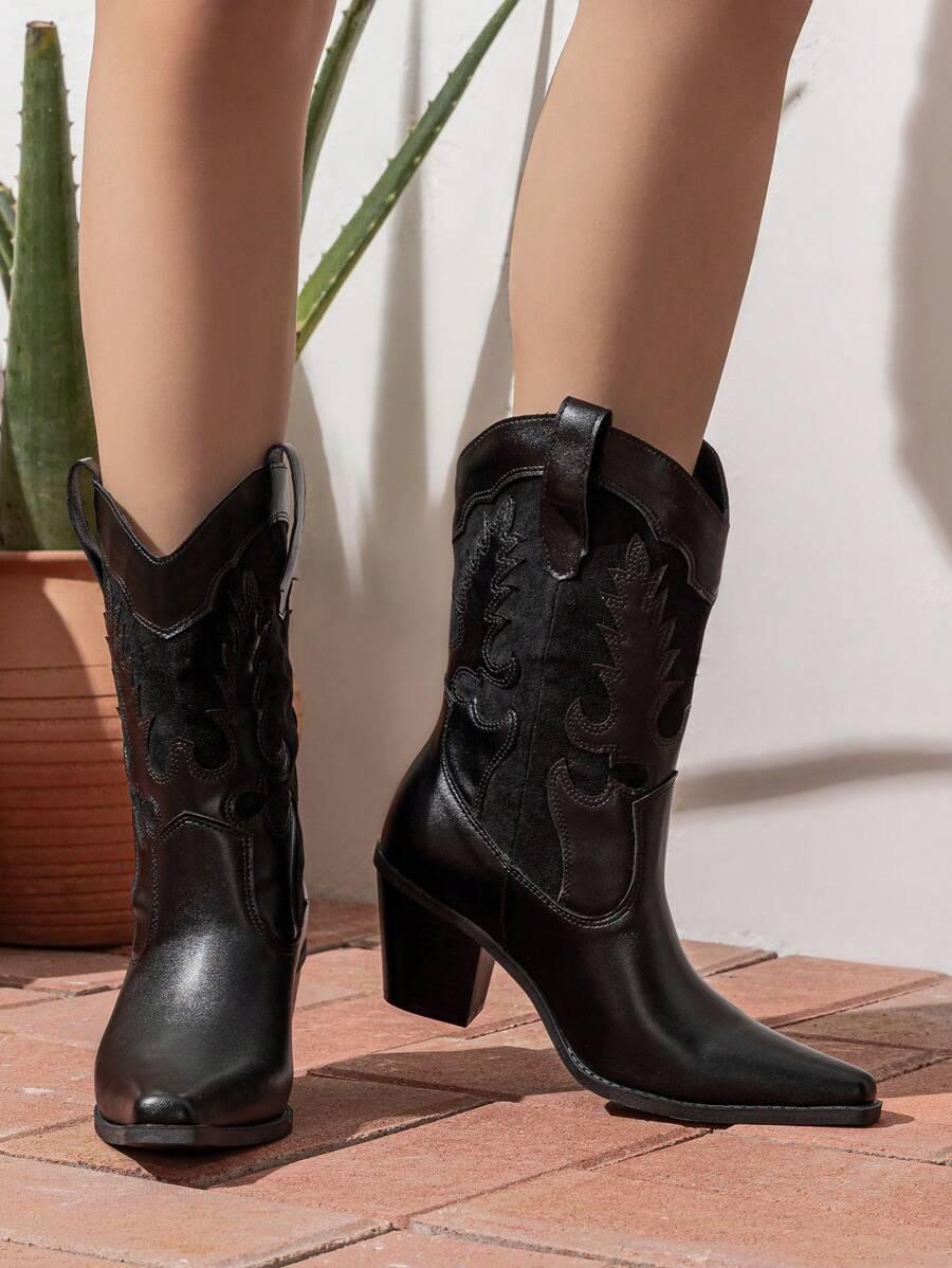 DARINGSOLES CZARNE KOZAKI KOWBOJKI W01__38