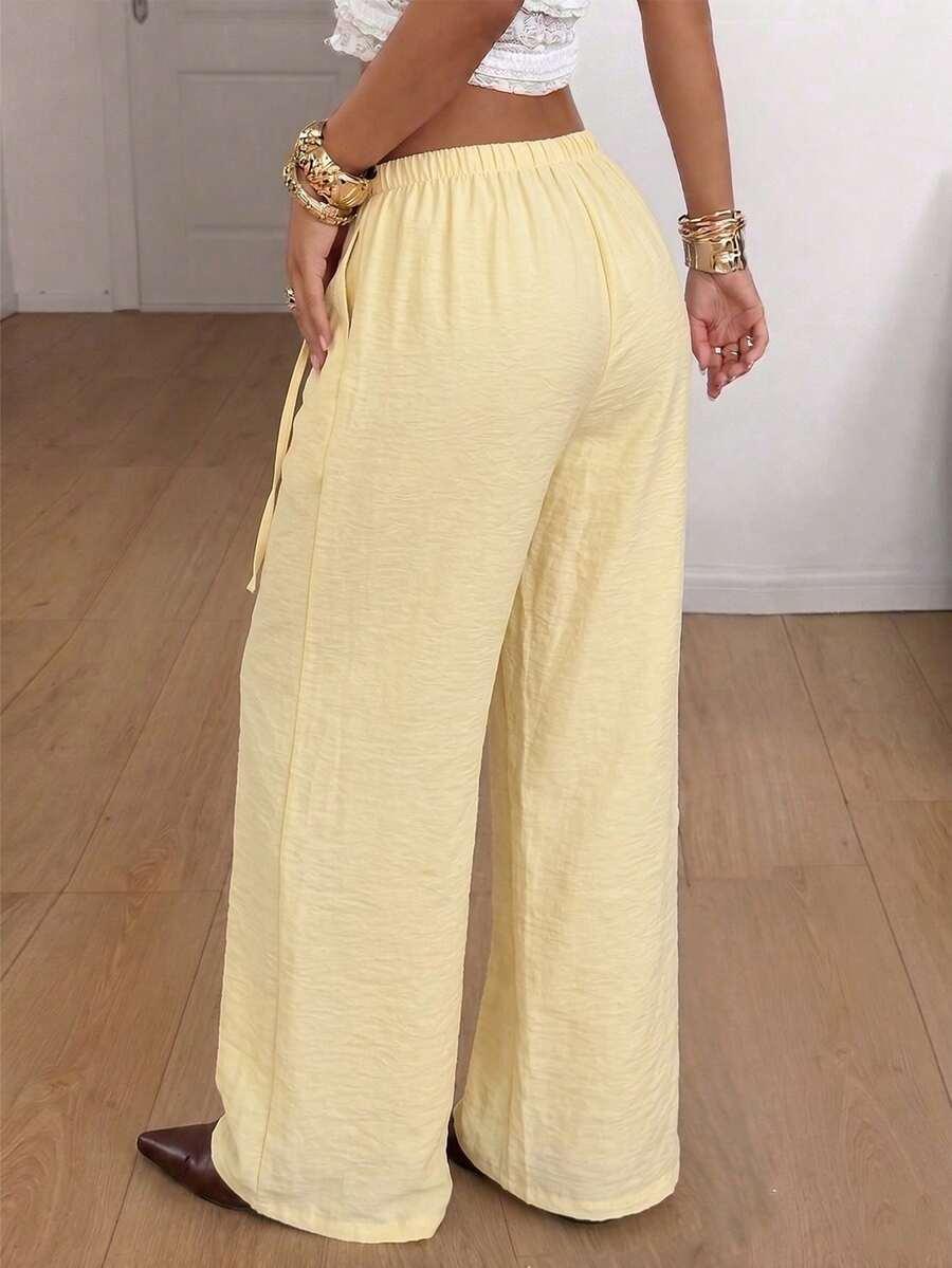 SHEIN ŻÓŁTE SPODNIE CASUAL S06__M