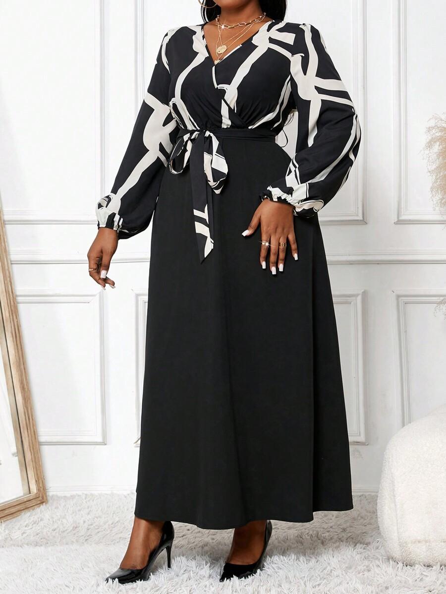 SHEIN MAXI SUKIENKA KONTRAST S06__46