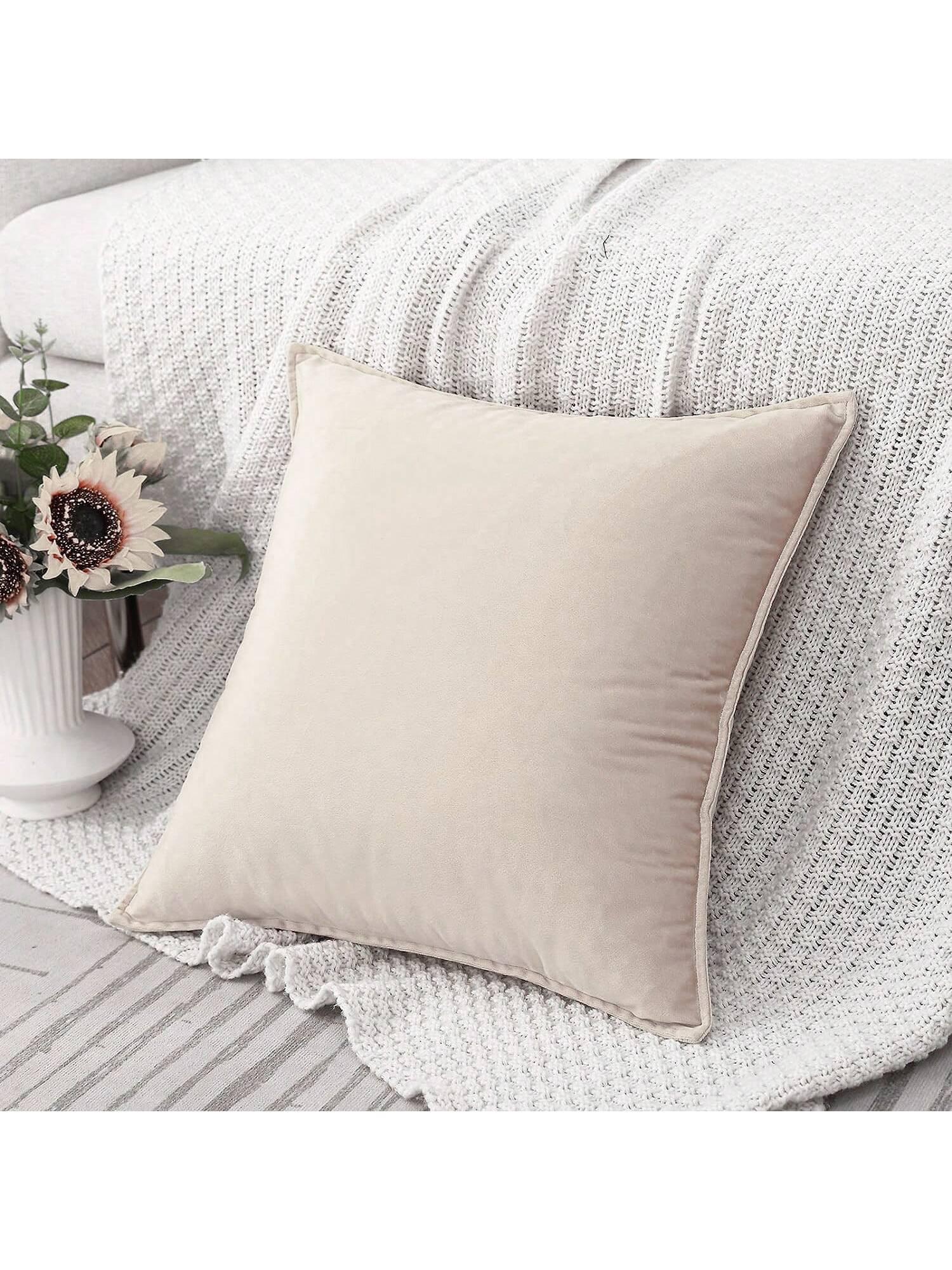 SHEIN BEŻOWA POSZEWKA NA PODUSZKĘ S07__45X45CM