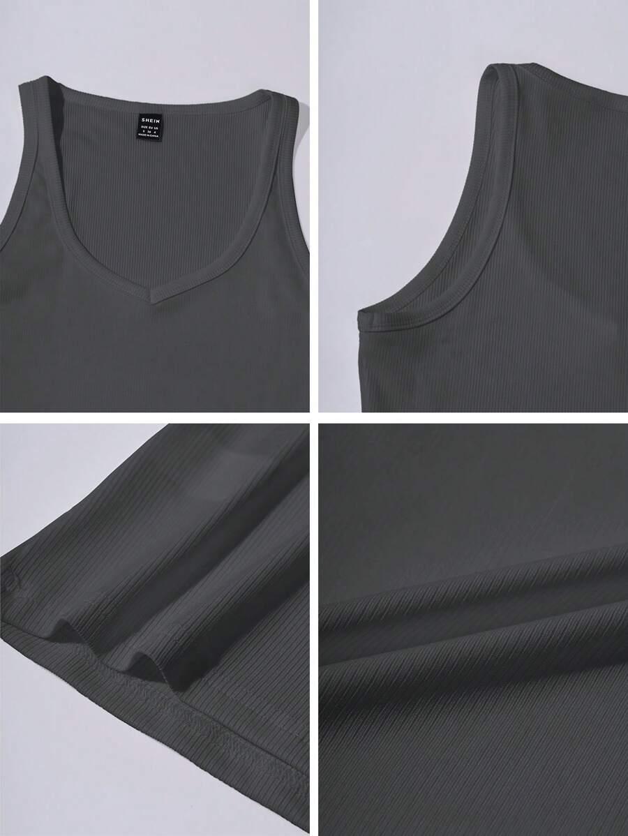 SHEIN SZARY TOP PRĄŻKI S06__XXS