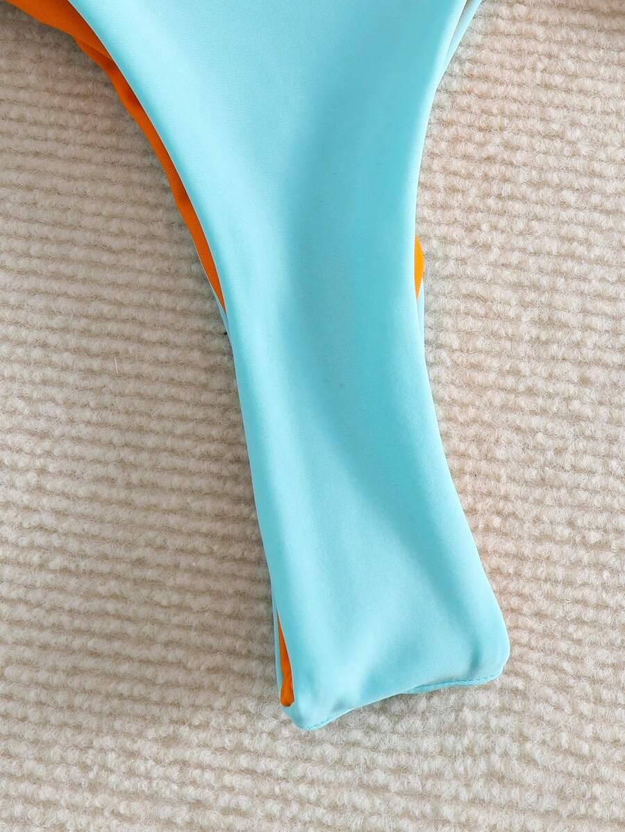 SHEIN KOLOROWY STRÓJ KĄPIELOWY S09__M