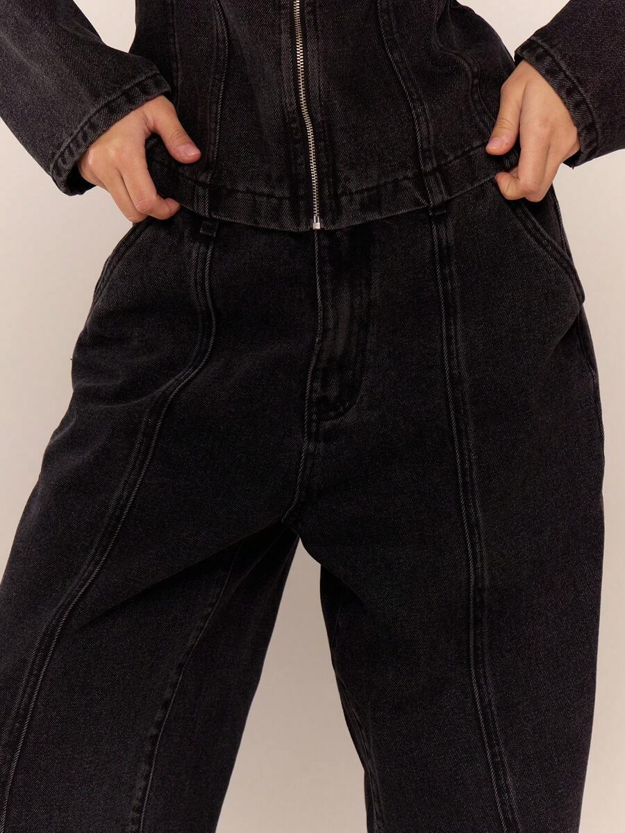 MUSERA CZARNE SPODNIE JEANS S06__W30/L