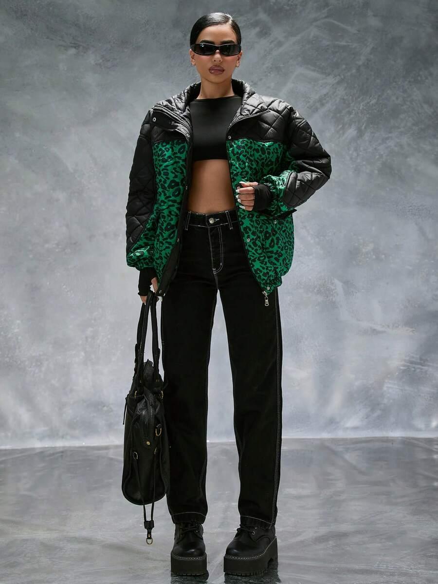 CASUGLOW KURTKA ANIMAL PRINT W01__L