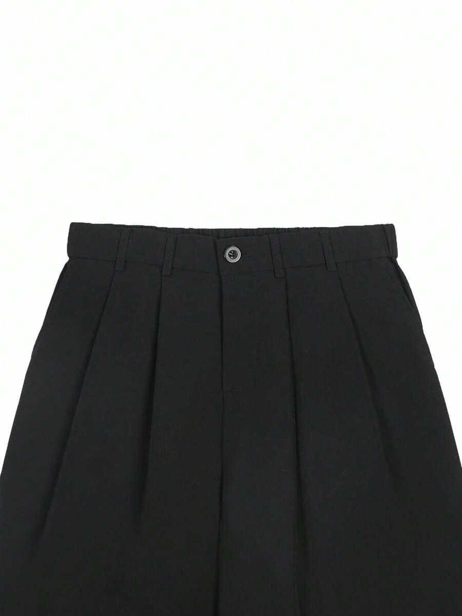 SHEIN CZARNE SPODNIE PROSTA NOGAWKA S06__M