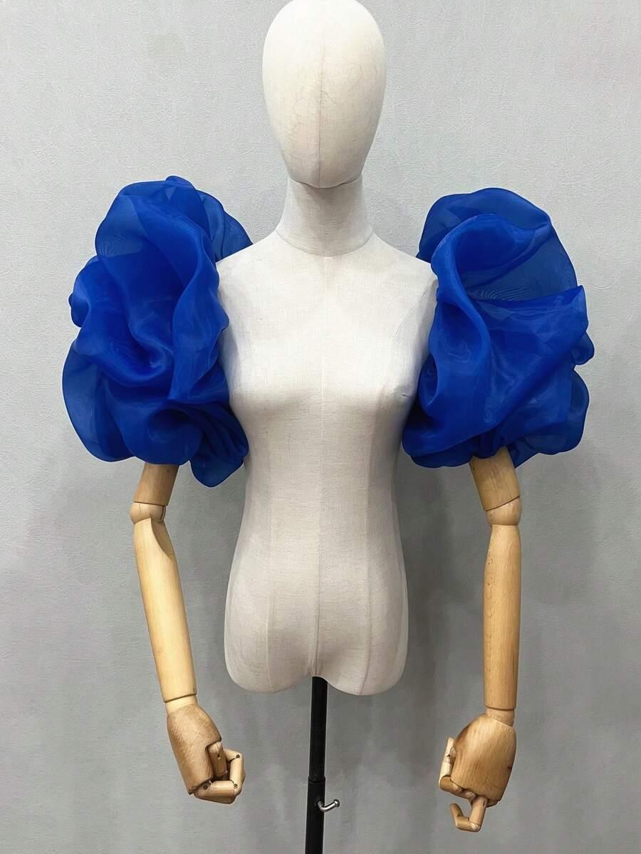 SHEIN BUFIASTE RĘKAWY ORGANZA S07