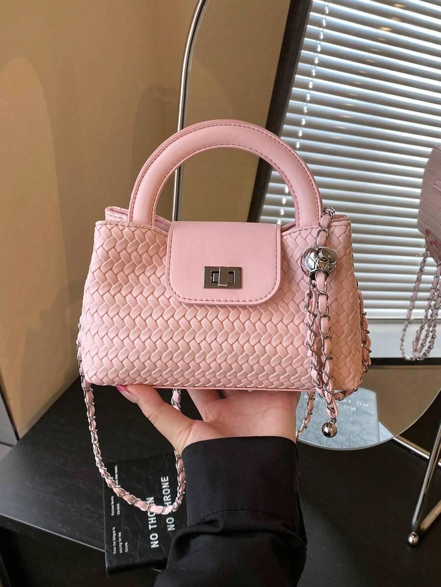 SHEIN RÓŻOWA TOREBKA IMITACJA SKÓRY S07__23X12CM