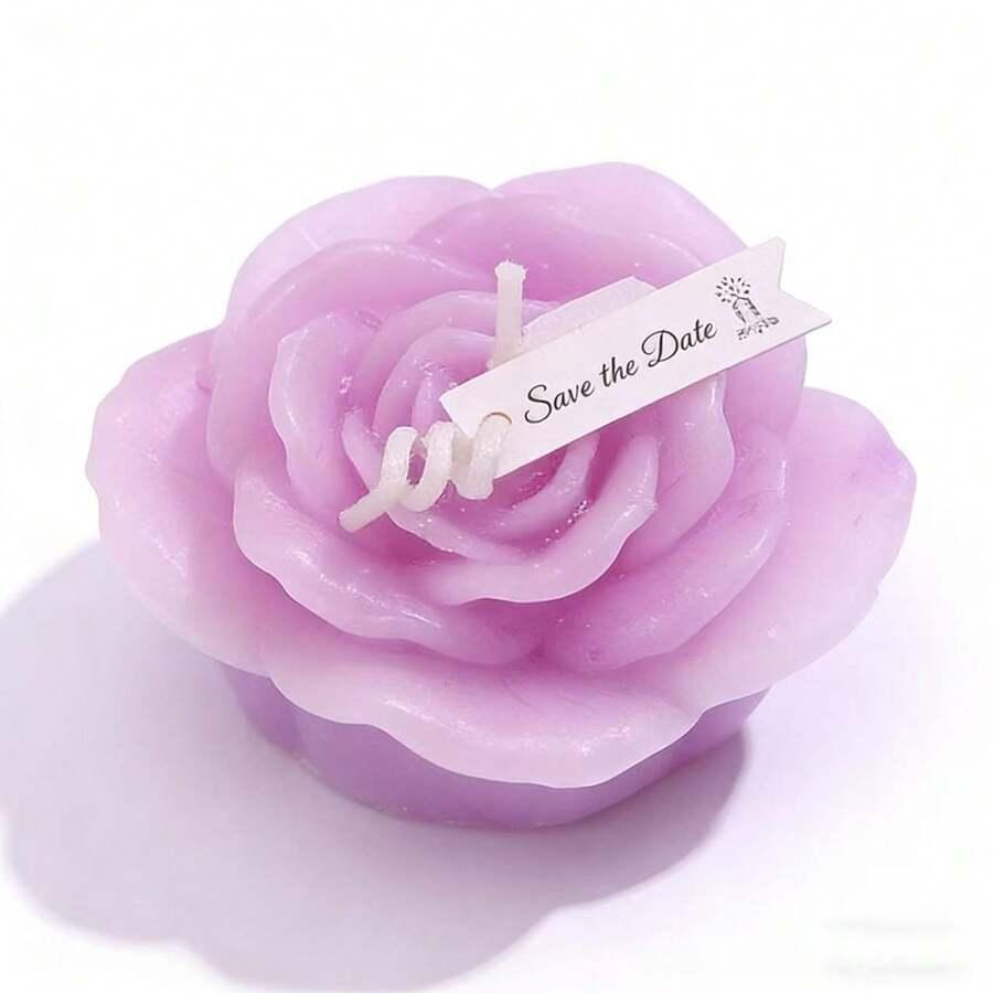 SHEIN ZAPACHOWA ŚWIECA RÓŻA S07__7X6,5CM
