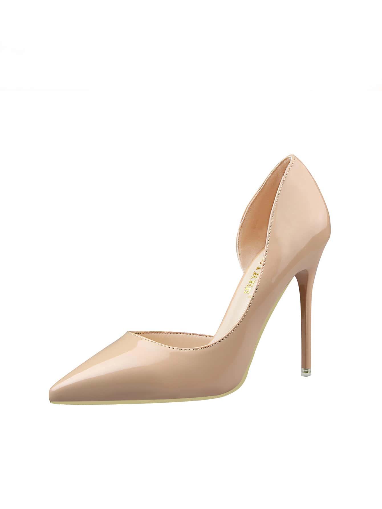 SHEIN LAKIEROWANE CZÓŁENKA OBCAS SZPIC S06__36
