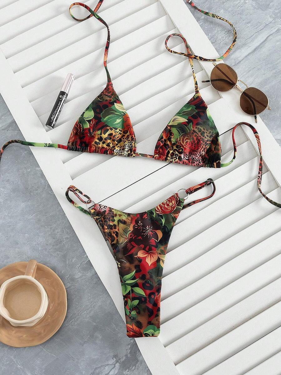 SHEIN DWUCZĘŚCIOWY STRÓJ KĄPIELOWY WZÓR S09__S