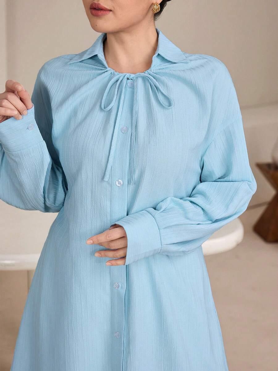GRACEVEIL NIEBIESKA DŁUGA KOSZULA S06__XXL