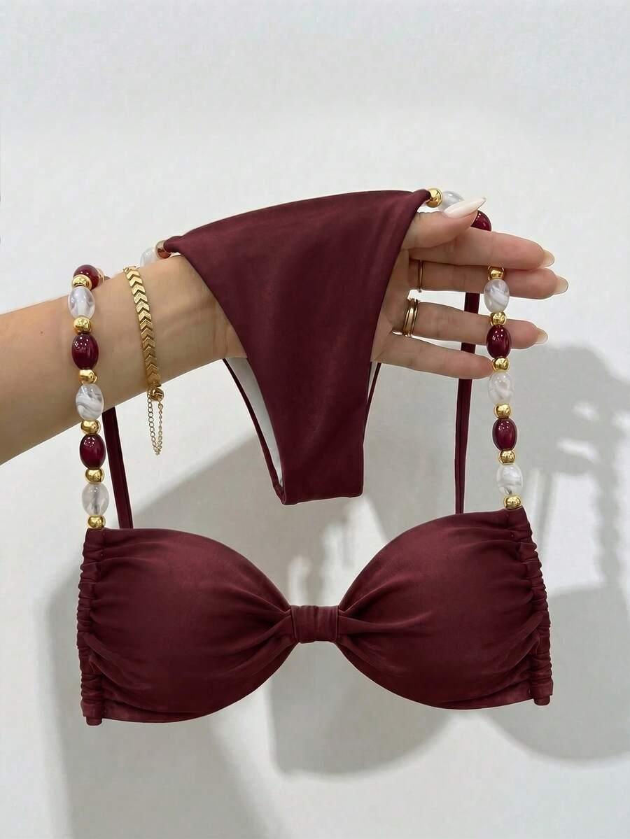 SHEIN DWUCZĘŚCIOWY STRÓJ KĄPIELOWY S06__M