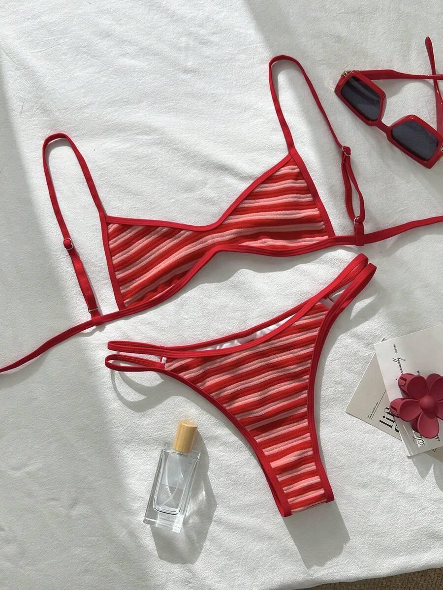 SWIM MOD DWUCZĘŚCIOWY STRÓJ KĄPIELOWY PASKI S09__XL