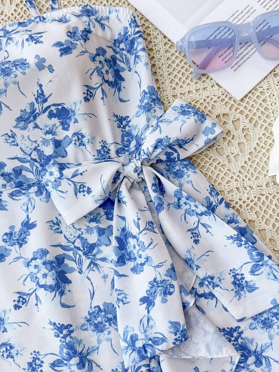 SHEIN MINI SUKIENKA NA RAMIĄCZKACH S06__158/164