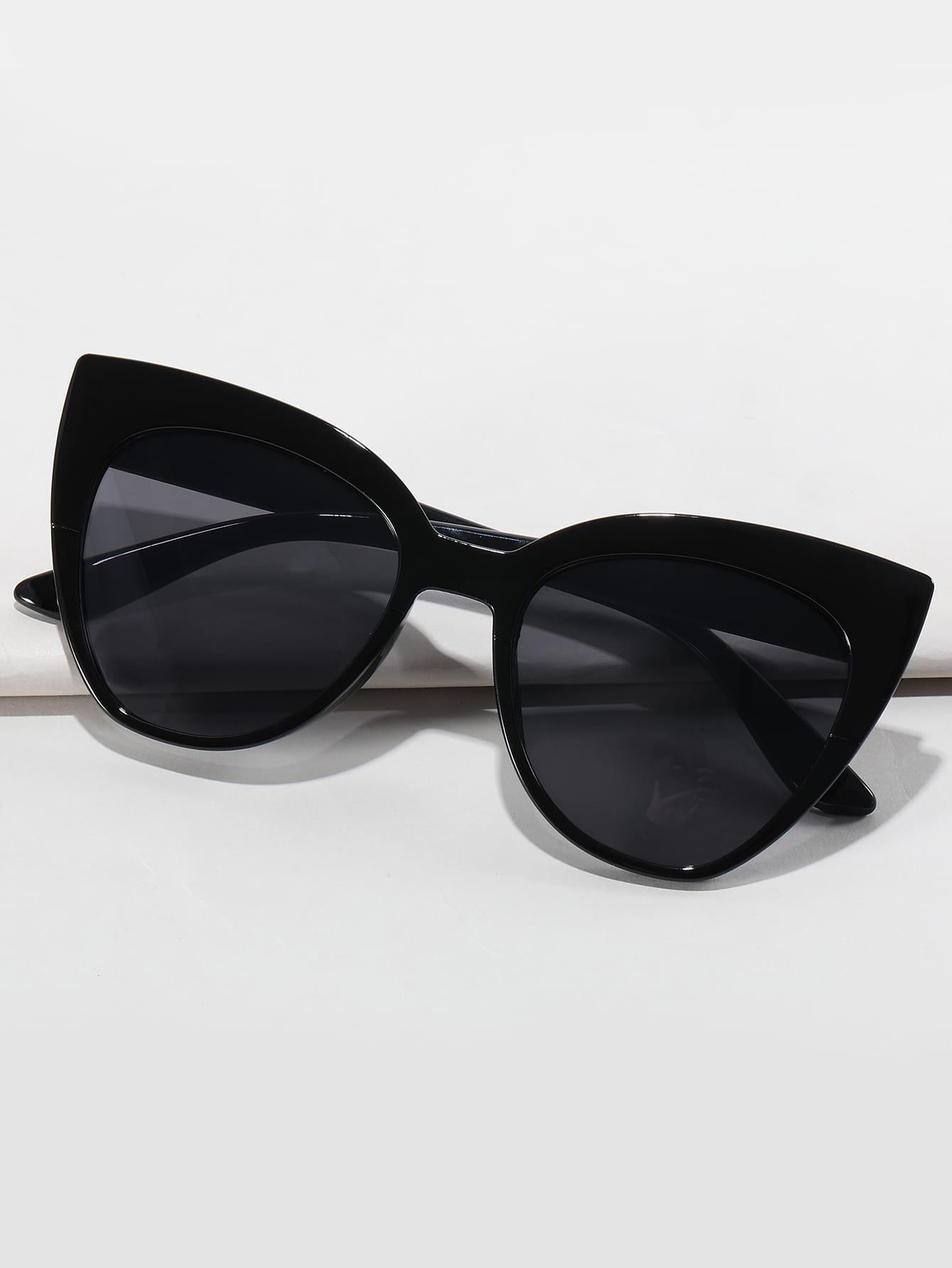 SHEIN CZARNE OKULARY PRZECIWSŁONECZNE S07
