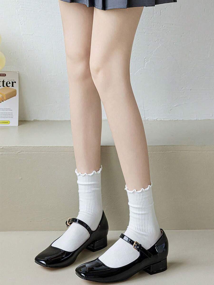 SHEIN BIAŁE SKARPETKI 5-PACK S07__39-42