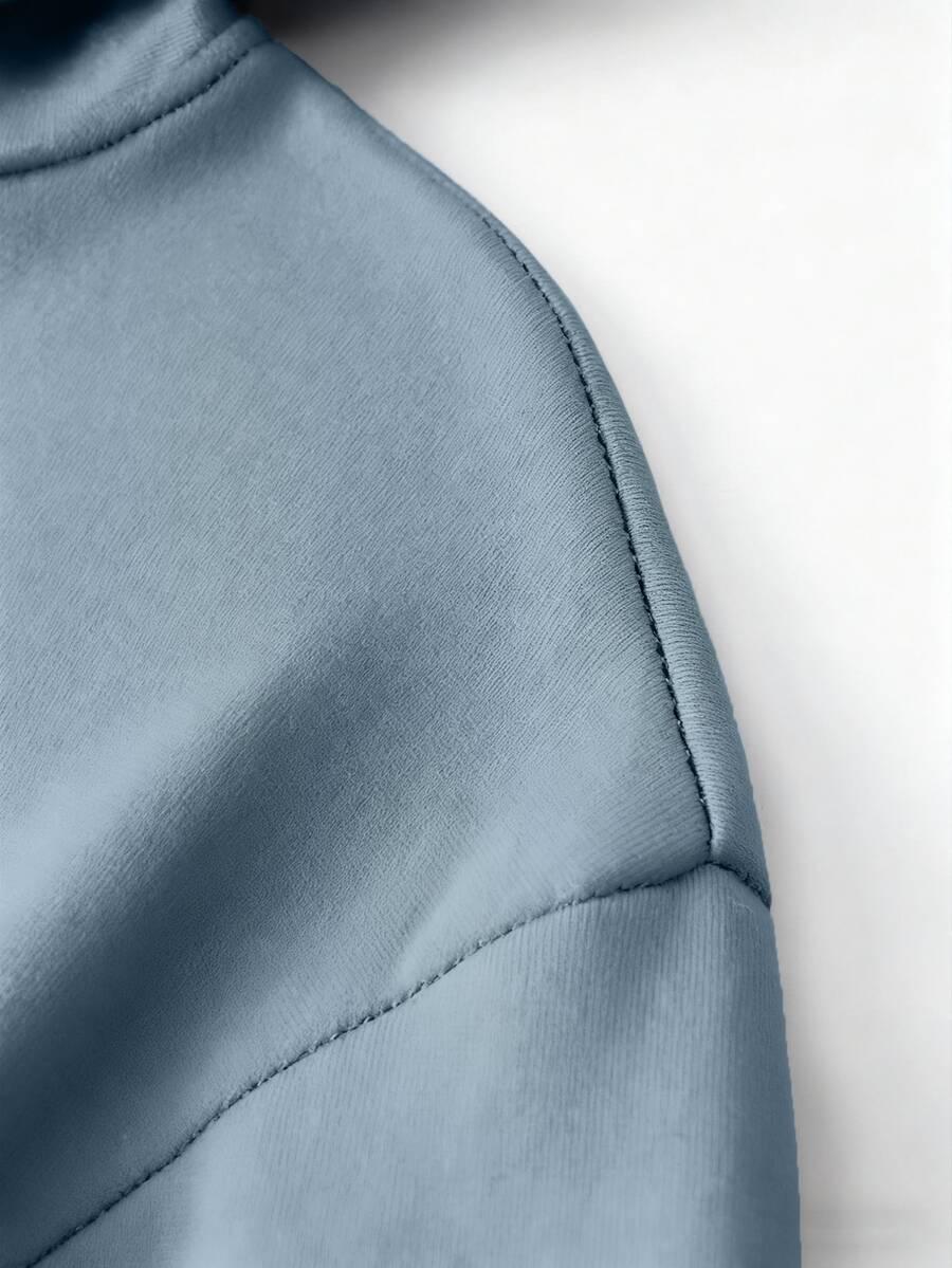 SHEIN NIEBIESKA BLUZA KAPTUR S06__L