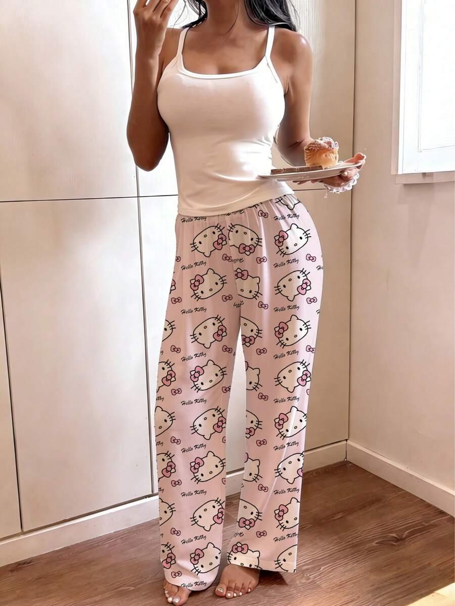 SHEIN SPODNIE OD PIŻAMY WZÓR S06__M