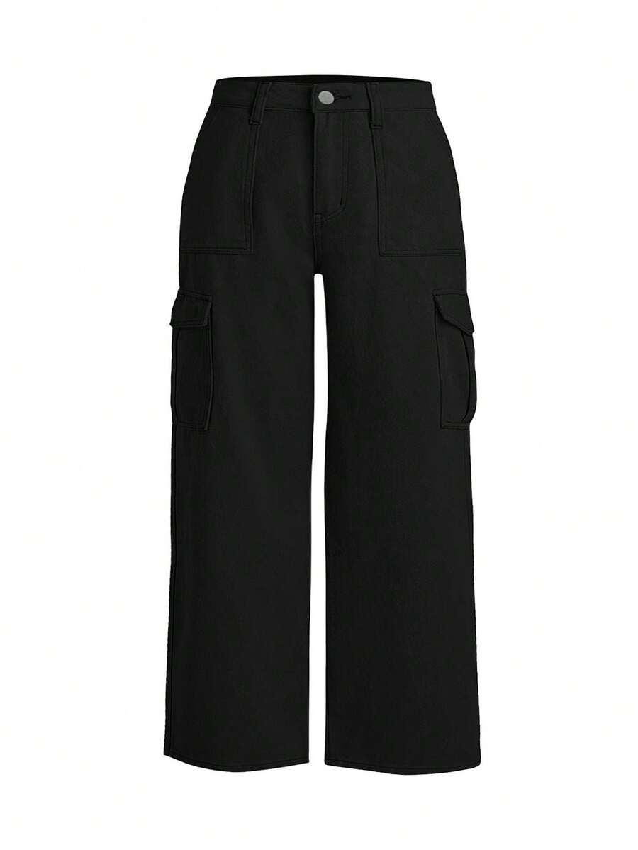 SHEIN CZARNE SPODNIE JEANS S06__50