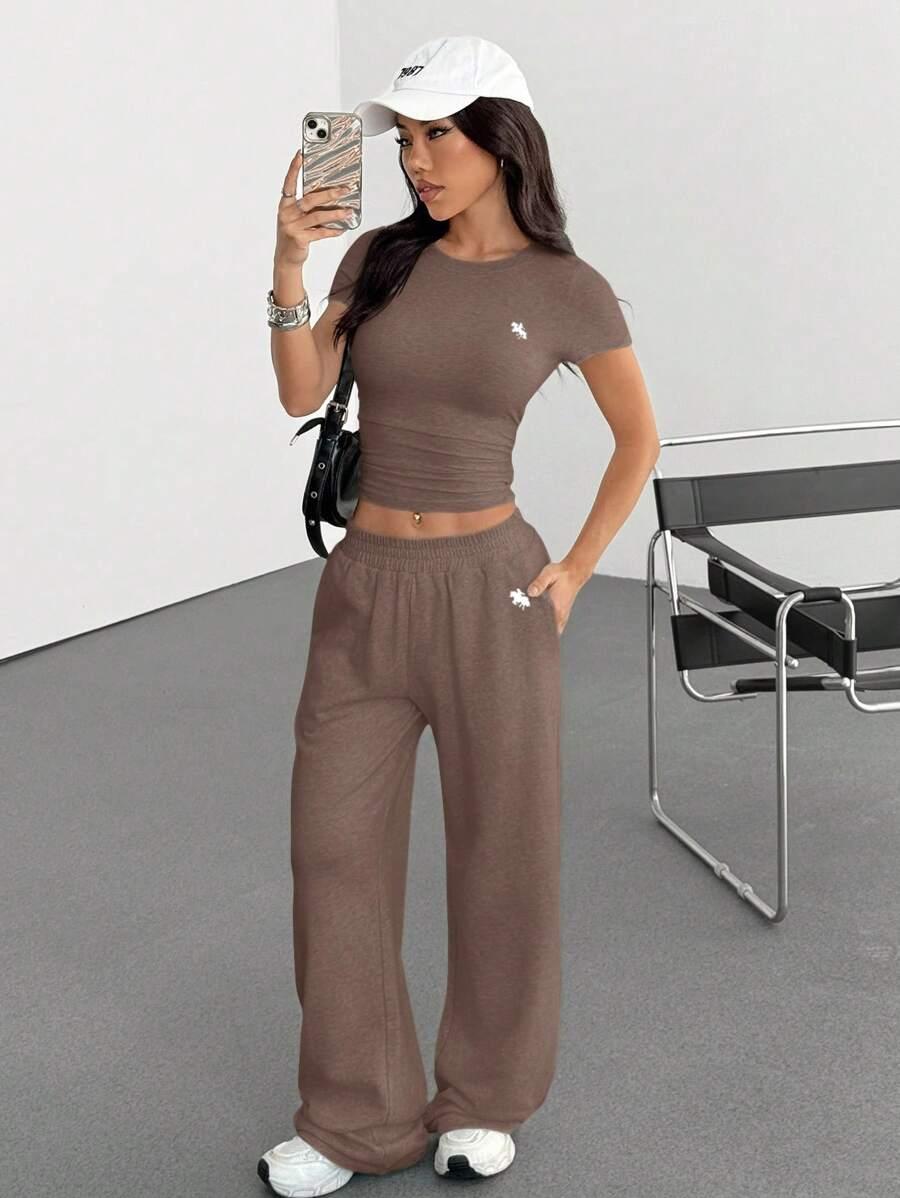 SHEIN BLUZKA SPODNIE KOMPLET S06__S