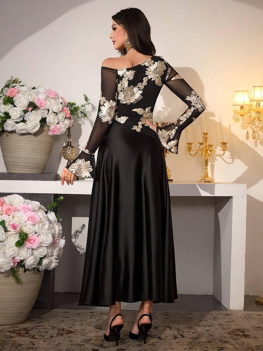 SHEIN SUKIENKA DŁUGI RĘKAW S06__XL