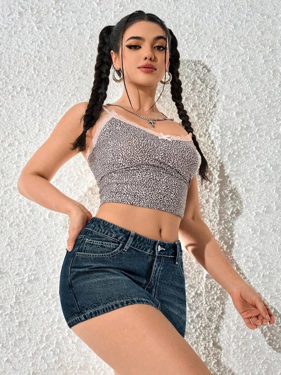 SHEIN MINI SPÓŁDNICA JEANS S06__M