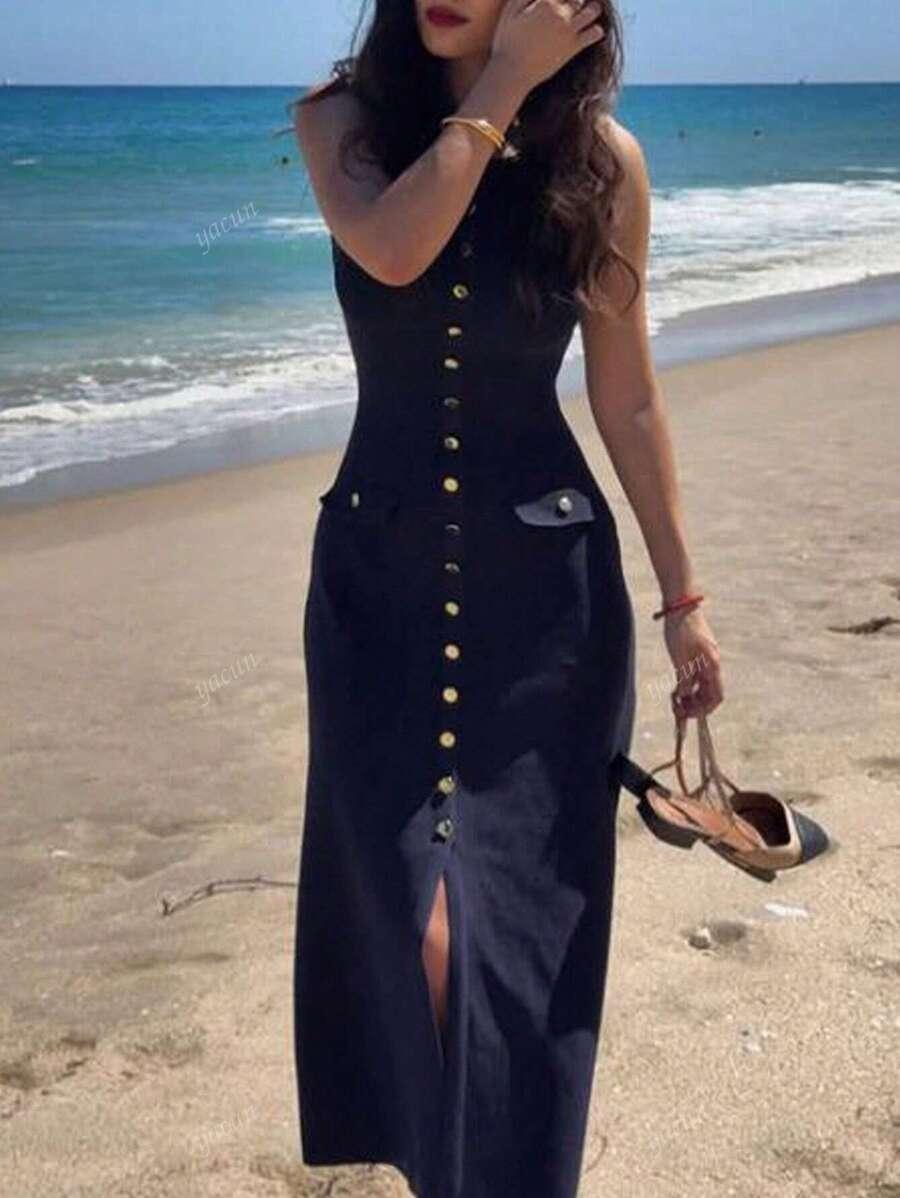 SHEIN DZIANINOWA MIDI SUKIENKA S09__XS